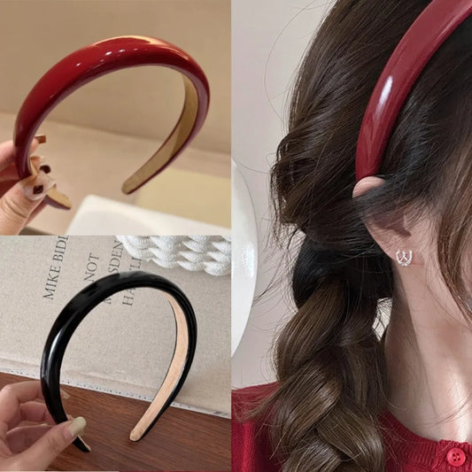 Velvet Sheen – Glossy Curve Headband